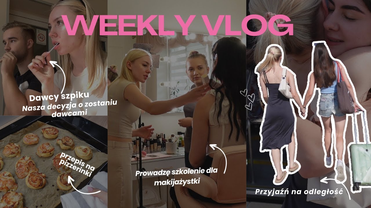 WEEKLY VLOG 🌸 dzień z przyjaciółką | prowadzę szkolenie | fundacja DKMS | przepis na pizzerinki