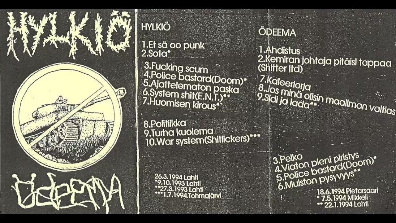 Hylkiö & Ödeema (Tape 1994)