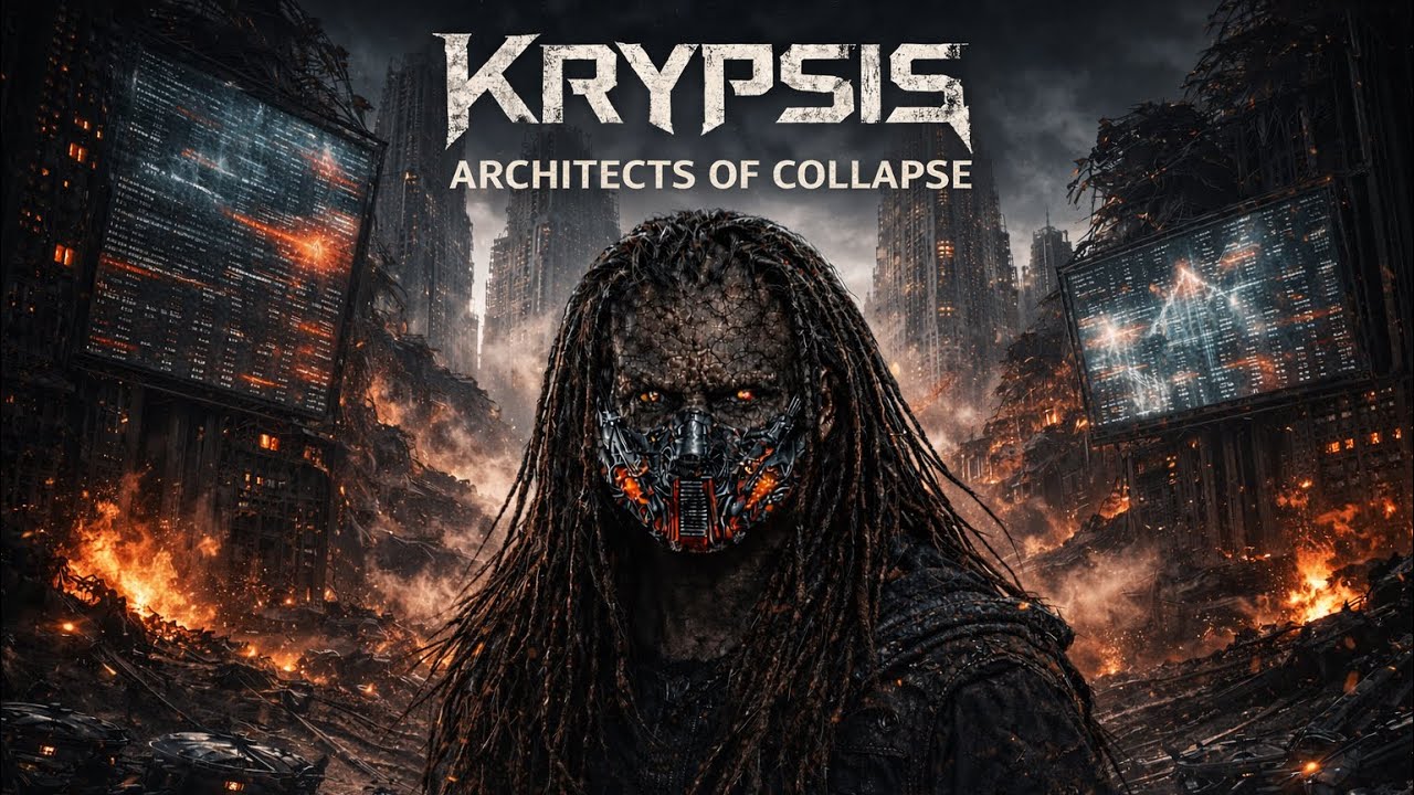 Krypsis - Architects of Collapse (Official Video) | Dark Industrial Nu Metal / Cyberpunk Nu Metal