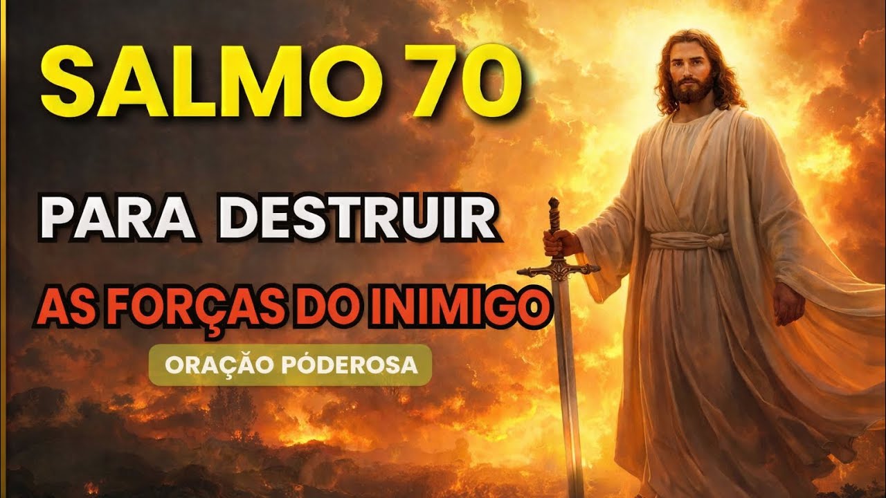 🙏 ORAÇÃO DA MANHÃ PODEROSA | CLAMOR URGENTE AO SENHOR | SALMO 70 | DEUS SE APRESSA EM TE SOCORRER