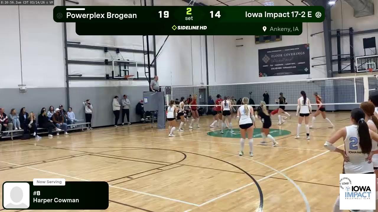Iowa Impact 17-2 E vs. Powerplex Brogean (2026.03.14)