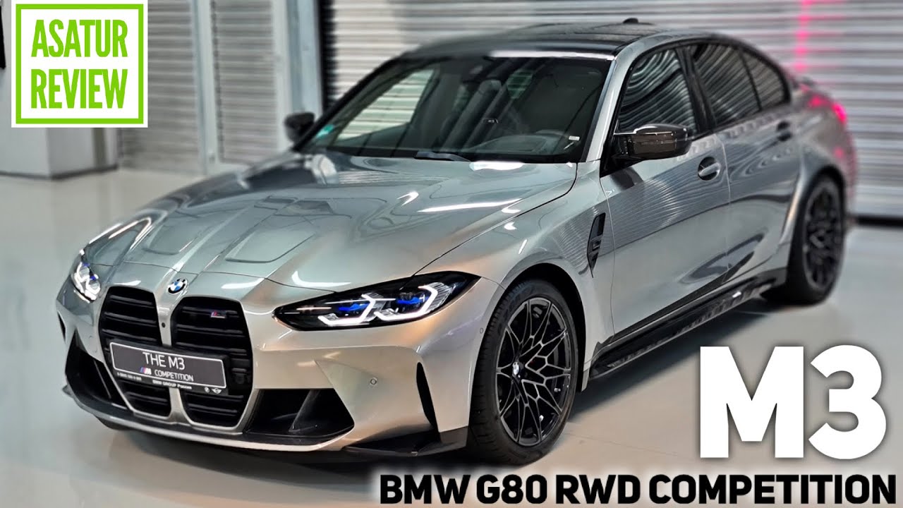 🇩🇪 Обзор BMW M3 G80 RWD Competition Oxidgrau / БМВ М3 Г80 Компетишн Серый Оксид Задний привод 2021