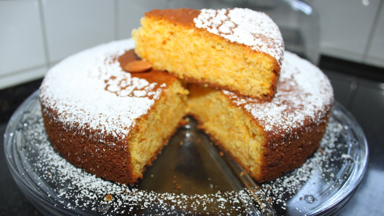 كيكة الجزر والبرتقال الهائلة والسهلة _ Cake aux carottes léger et rapide
