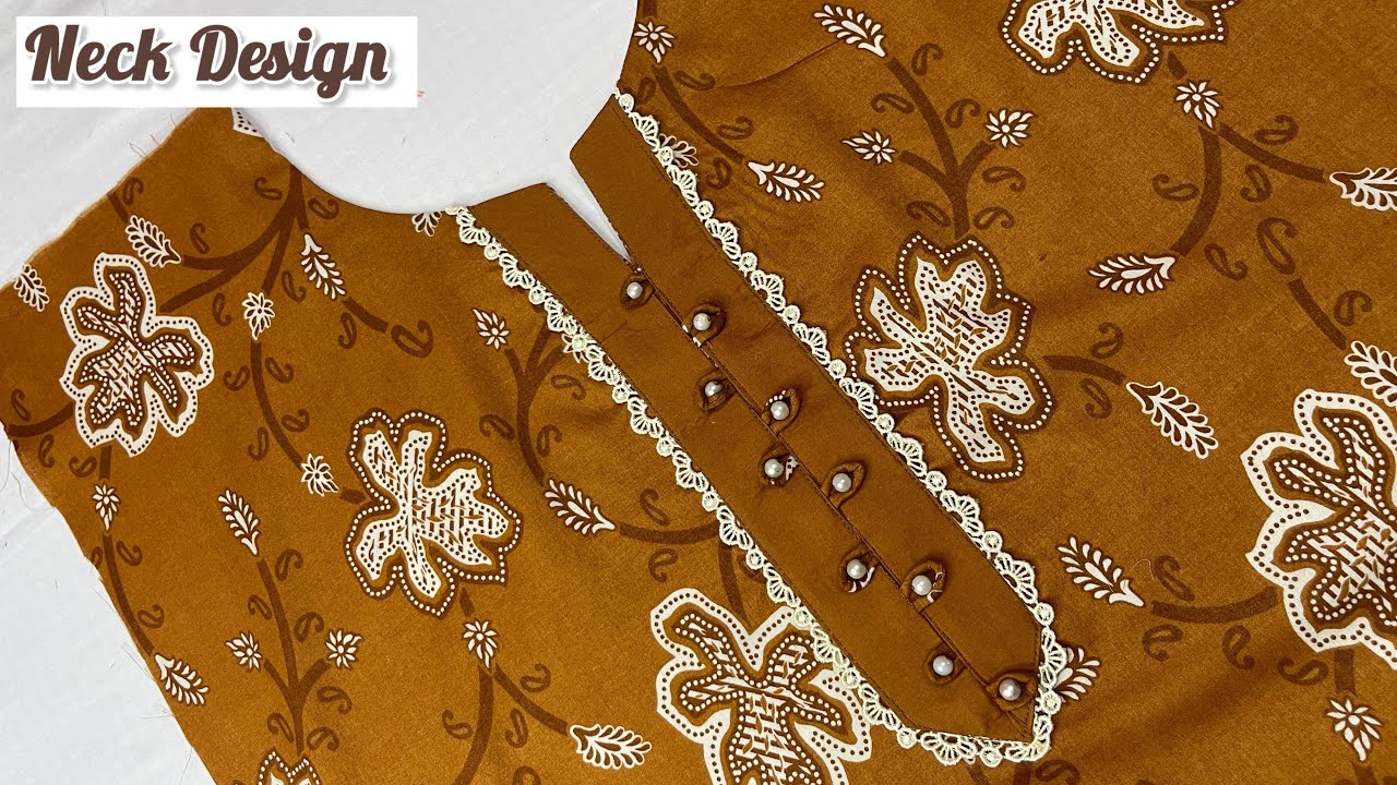 Latest Loops & Pearls Neck Design Cutting and Stitching || Stitching for Beginners 