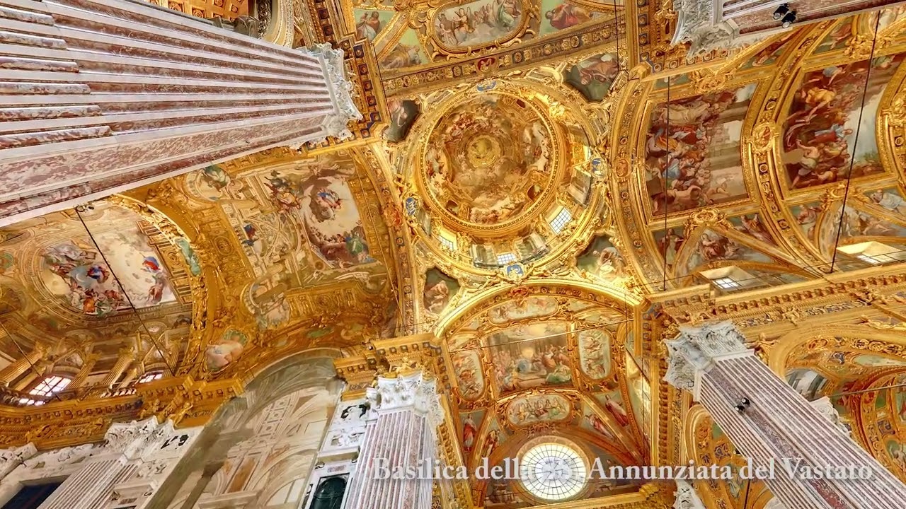 Panoramiche degli interni di alcune chiese genovesi