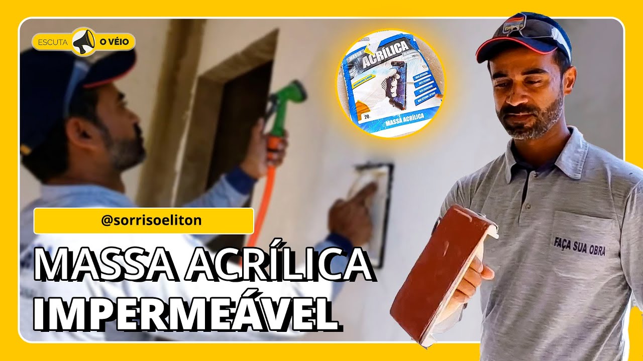 MASSA ACRÍLICA RESISTENTE A ÁGUA! | Elastment