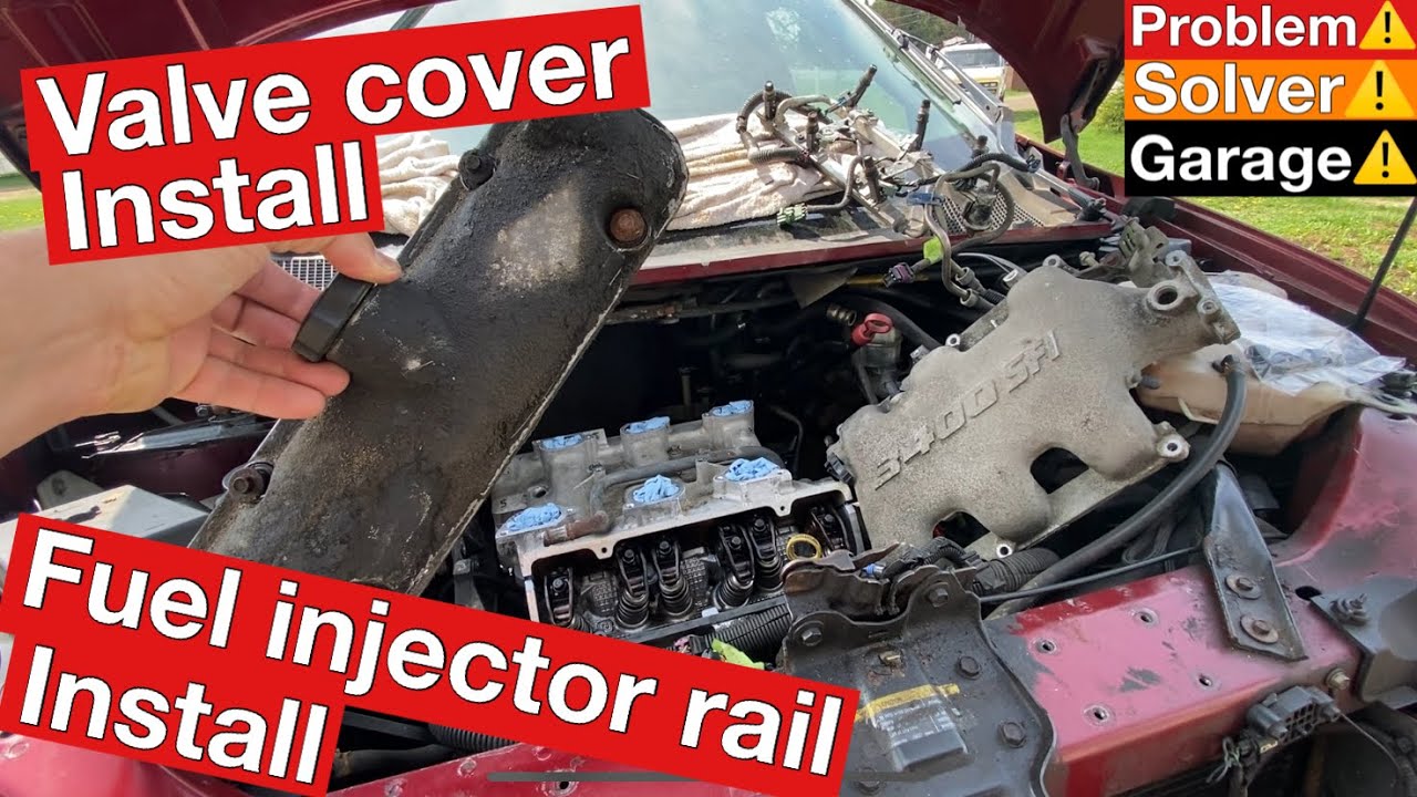 Chevy Venture (valve cover Installation) Fuel rail Install (GM 3400 fuel injector Install)