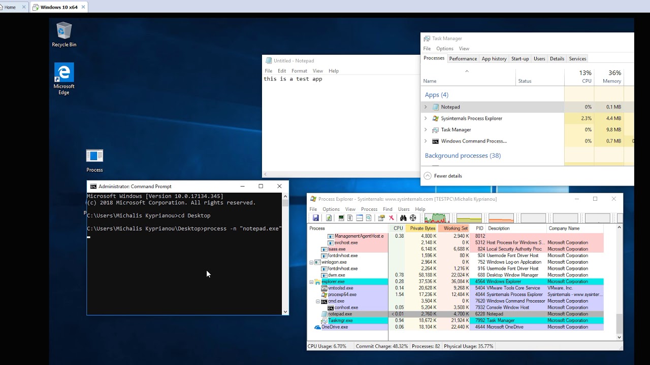 Hide process for windows taskmanager