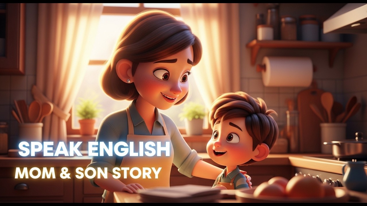 Speak English Naturally –Daily English Conversation at Home | Mom and Son Daily Life Story