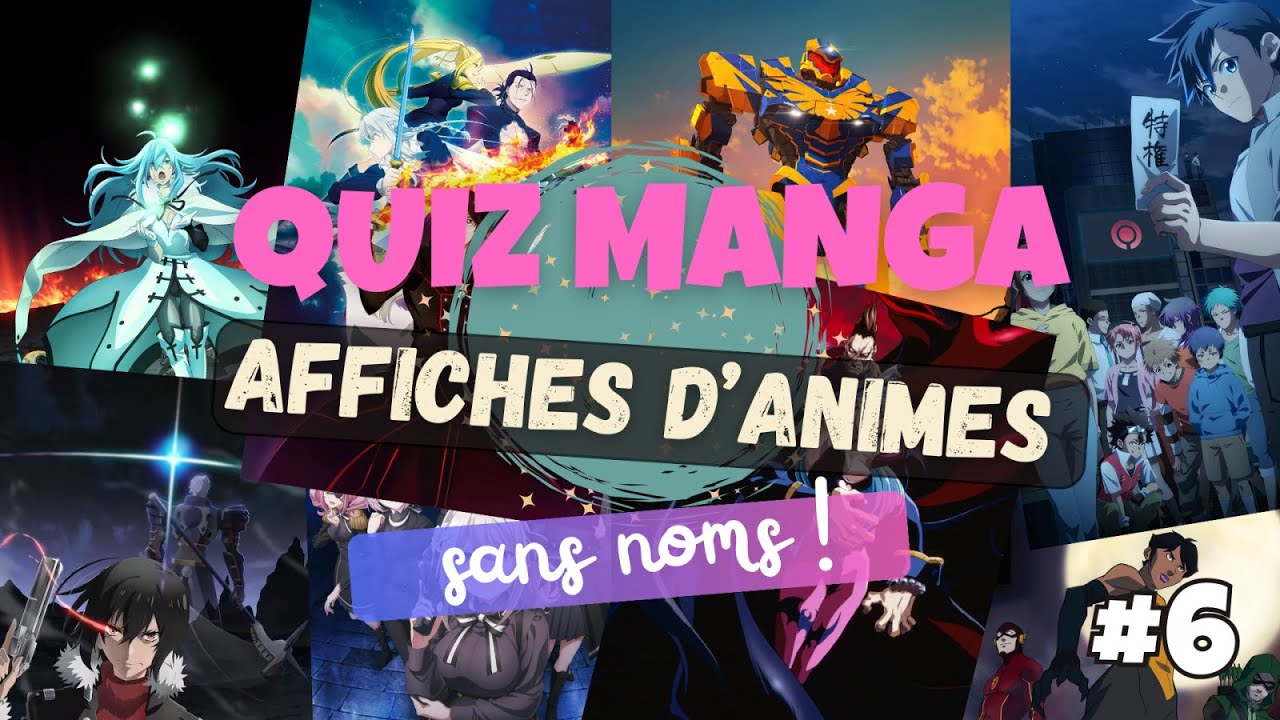 Quiz Animes Japonais | Posters sans noms | #6 | Retrouverez-vous le nom de tous ces mangas ?!?