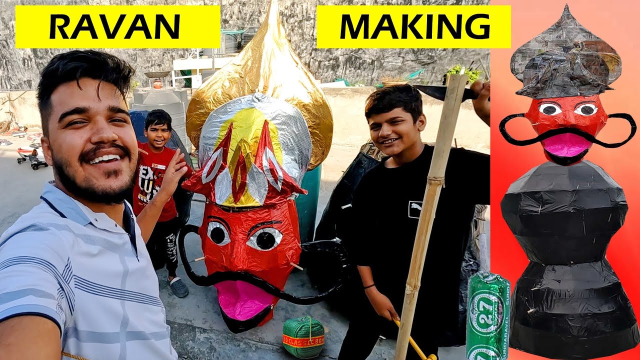 Ravan Making 2024 Delhi | Dussehra Ravan Making With Bamboo | Ravan Making for Dussehra 2024 | Ravan