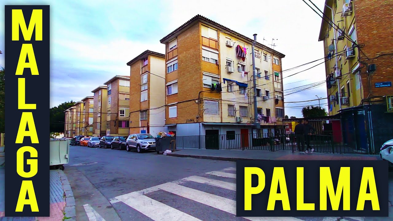 Most dangerous and bad area of Malaga walking Tour, Spain