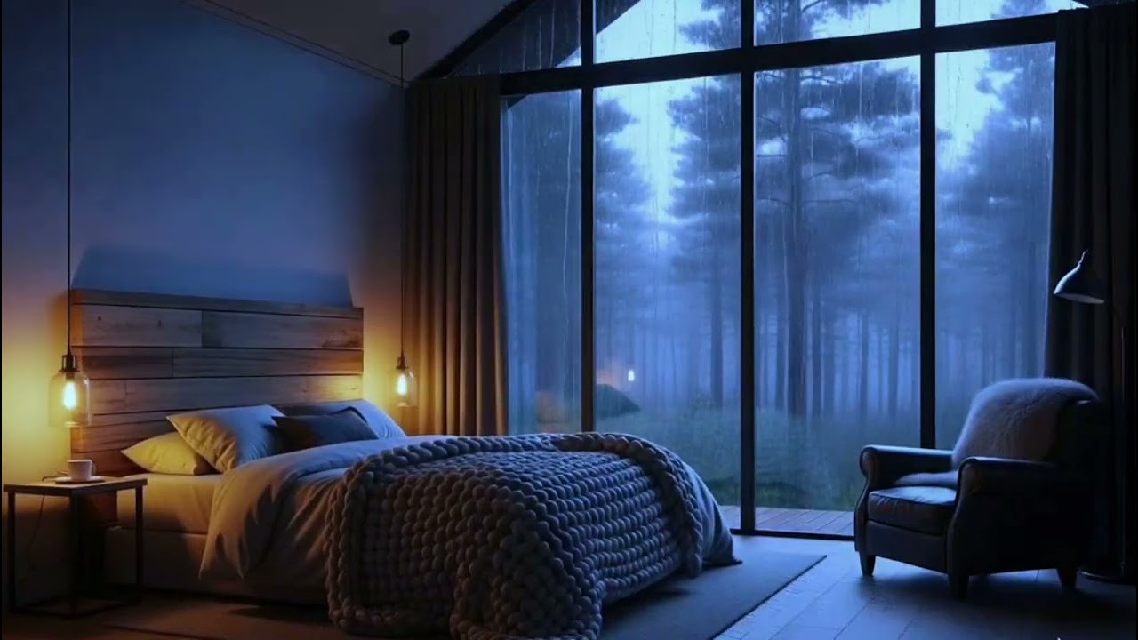 NO ADS 🌧️ COZY CABIN RAIN SOUNDS FOR NIGHT-LONG REST | LEAVE IT ON