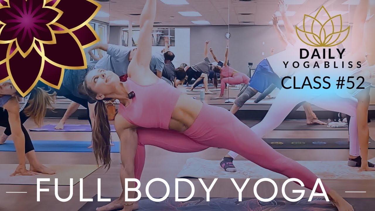 50-MIN FULL BODY YOGA WORKOUT + ABS (weight loss, flexibility, balance) / DailyYogaBliss Flow #52