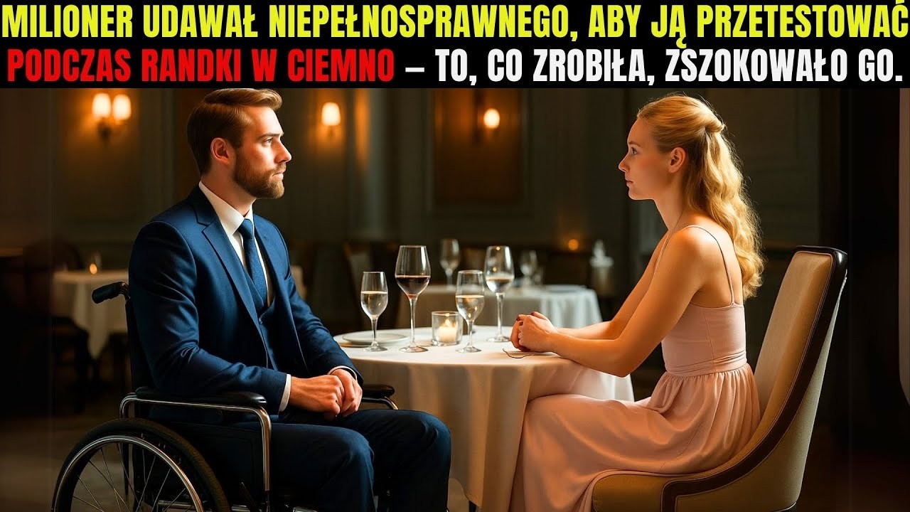 Milioner udawał osobę niepełnosprawną, by ją przetestować podczas randki w ciemno – to, co zrobiła