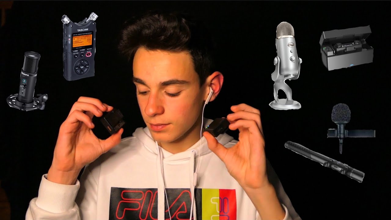 CONFRONTO TUTTI I MIEI MICROFONI 🎙 | qual è il migliore? | ASMR ITA
