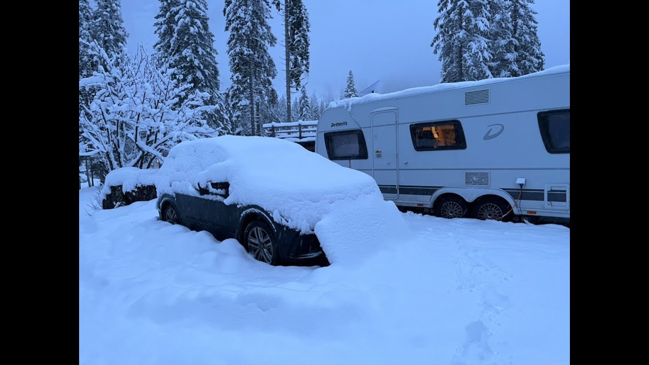 Winter 2023/24 - Caravanpark Sexten Teil 2 - Noch mehr Schnee!