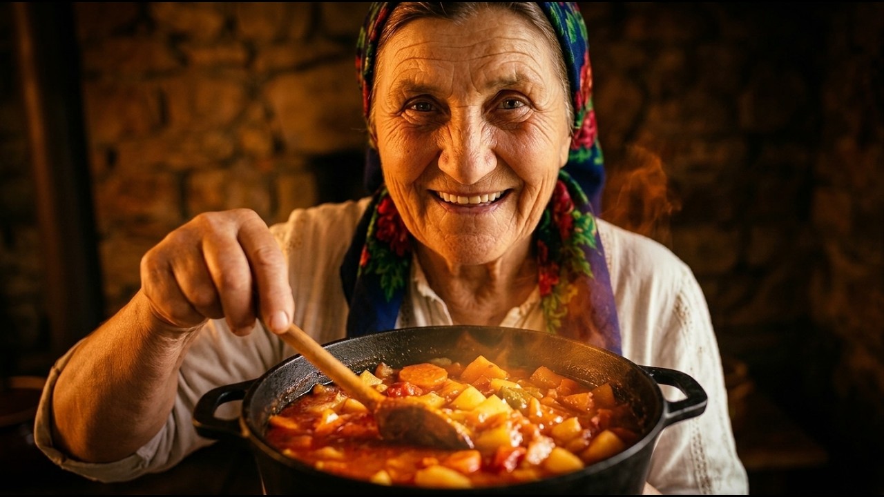 A 67-Year-Old Woman Cooking Simple Food in a Village | Ordinary Village Life
