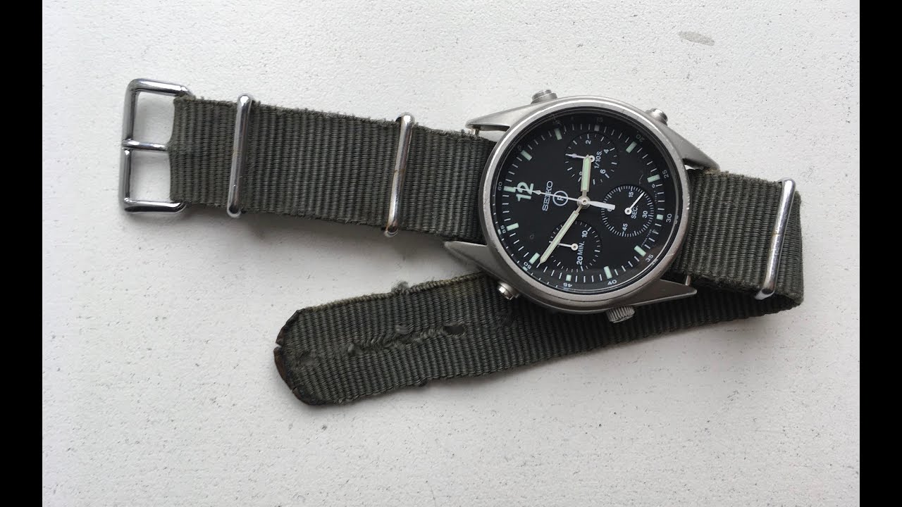 MOD-issued original strap from 1980s for Seiko RAF Gen1