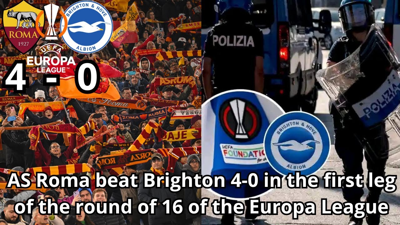 AS Roma beat Brighton 4-0 | AS ROMA 4-0 BRIGHTON | MATCHDAY EUROPA LEAGUE AS ROMA V BRIGHTON  VLOG