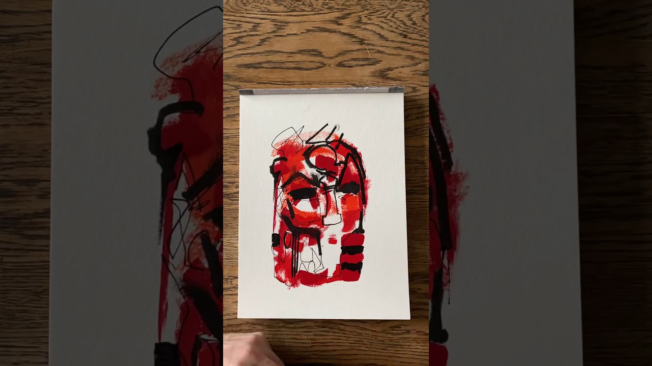 Red head - Neo Expressionism sketch