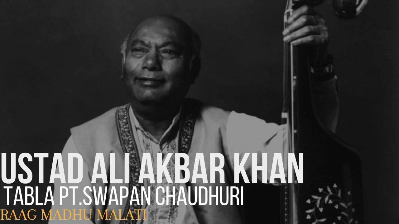 Ustad Ali Akbar khan Pt.Swapan Chadhruri Raag Madhu Malati(Live,USA)