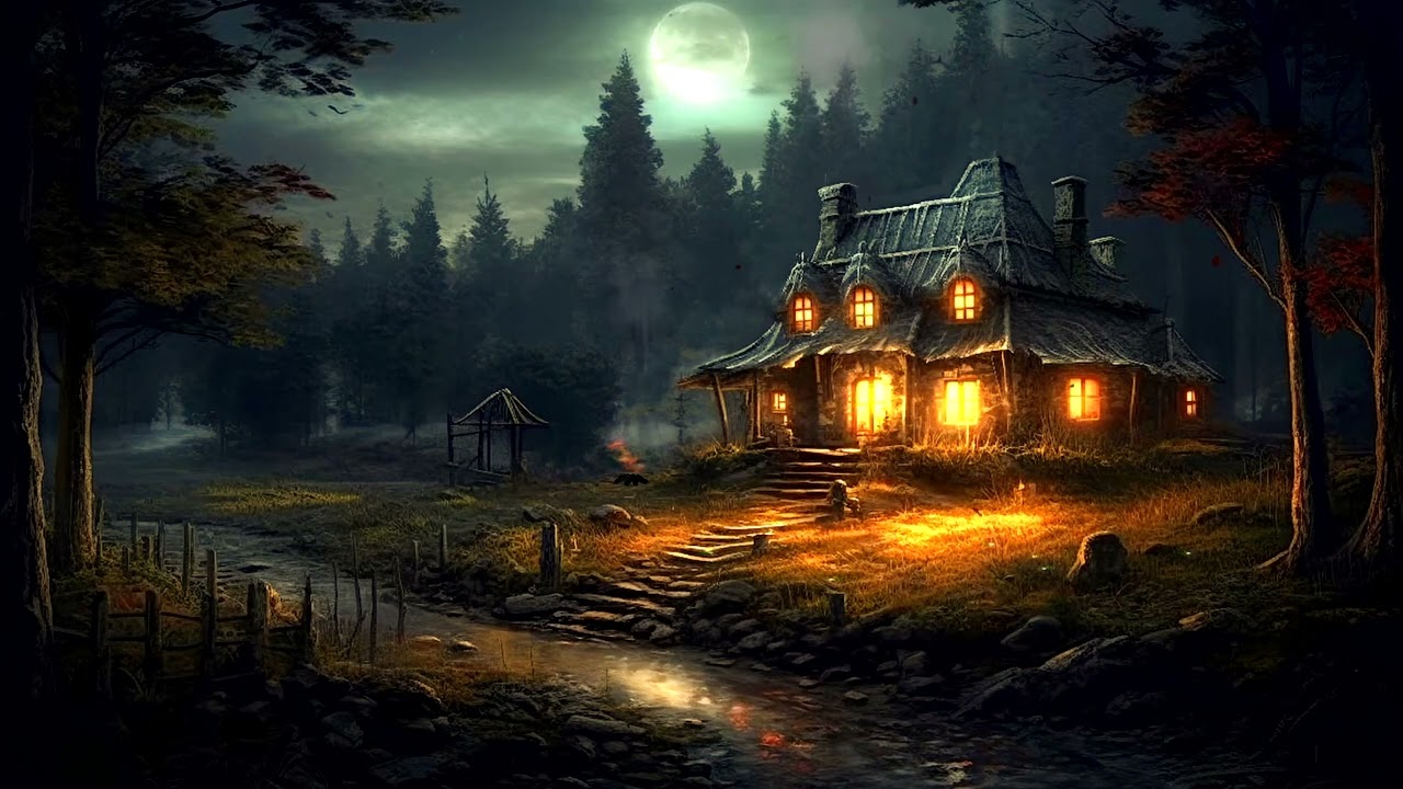 4K Horror House Free Stock video / No Copyright / StockVidz