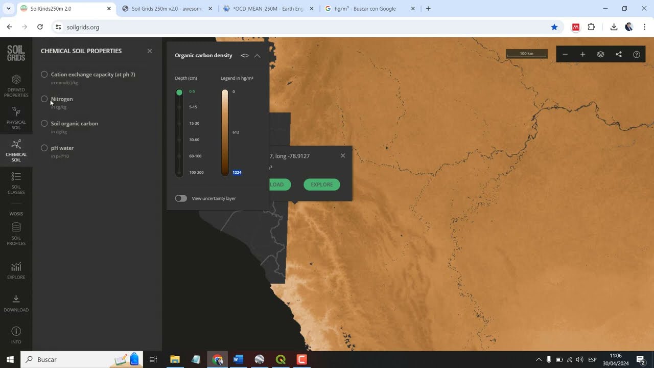 Descargar raster de suelos de todo el mundo de SoilGrids en Google Earth Engine