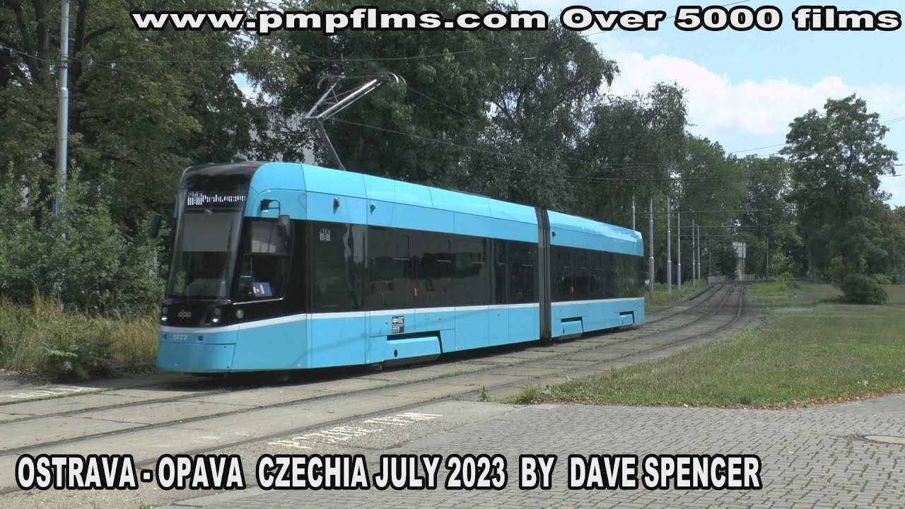 OPAVA AND OSTRAVA TRAMS AND TROLLEYS CZECHIA JULY 2023