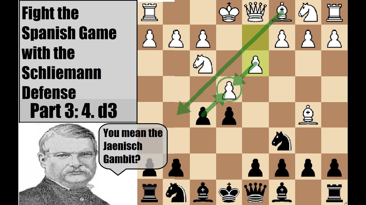 [Part 3: 4. d3] Learn the Schliemann Defense: Fight the Ruy Lopez as black!