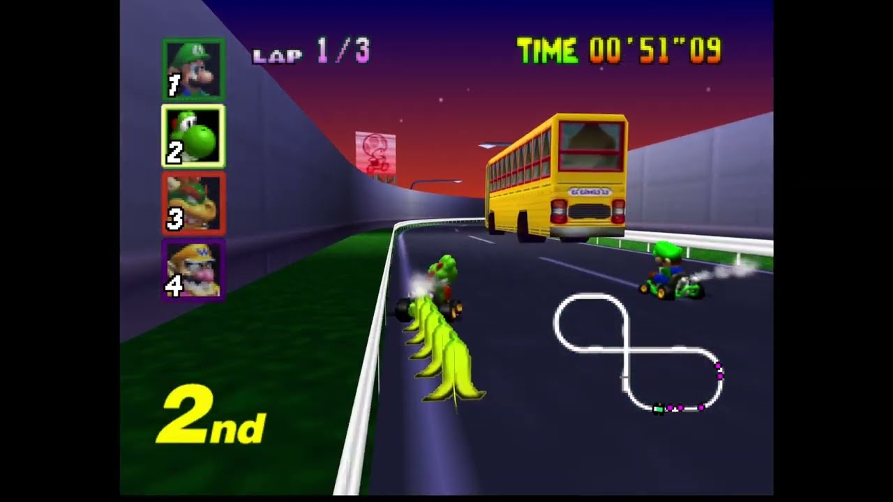 Mario kart 64 (Mushroom and Flower Cup)