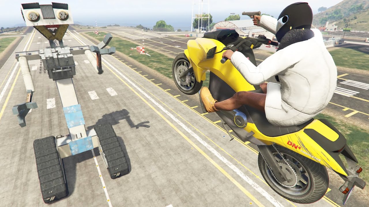 STUNTERS vs ROBOT !!! GTA 5 ONLINE