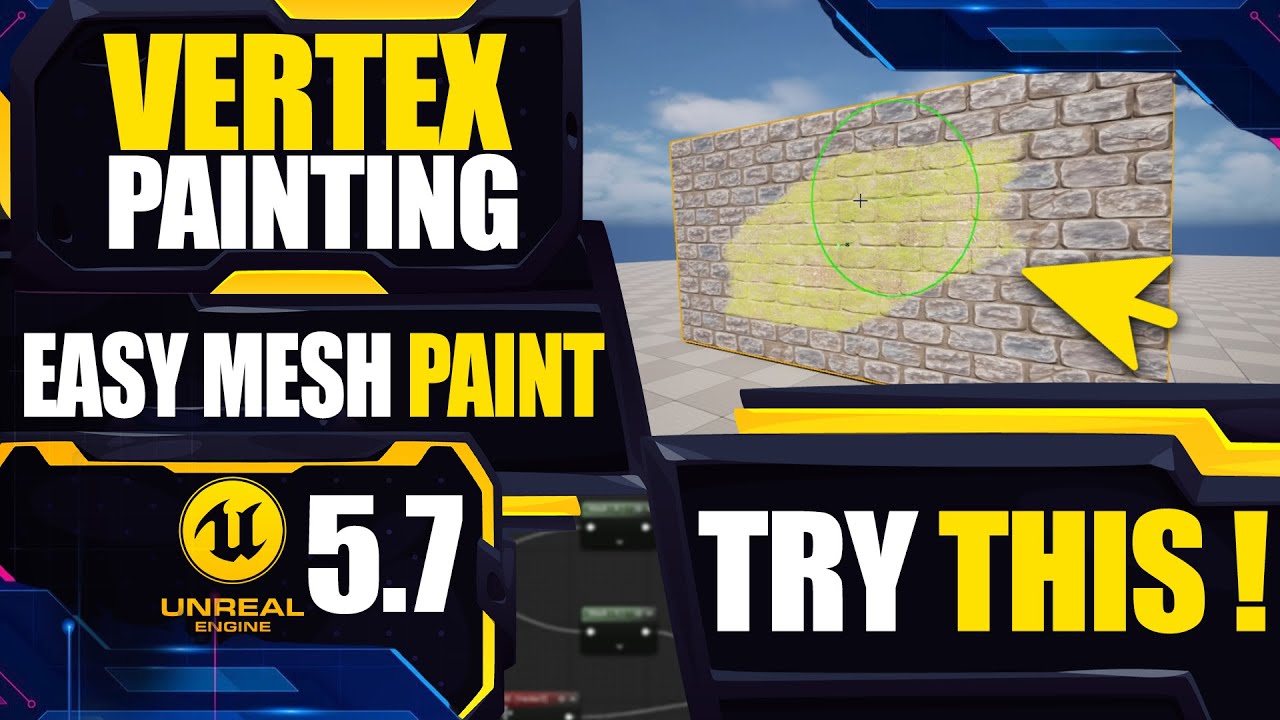 How to Vertex Paint in Unreal Engine 5.7 | Blend Multiple Textures Using Mesh Paint (Beginner Guide)