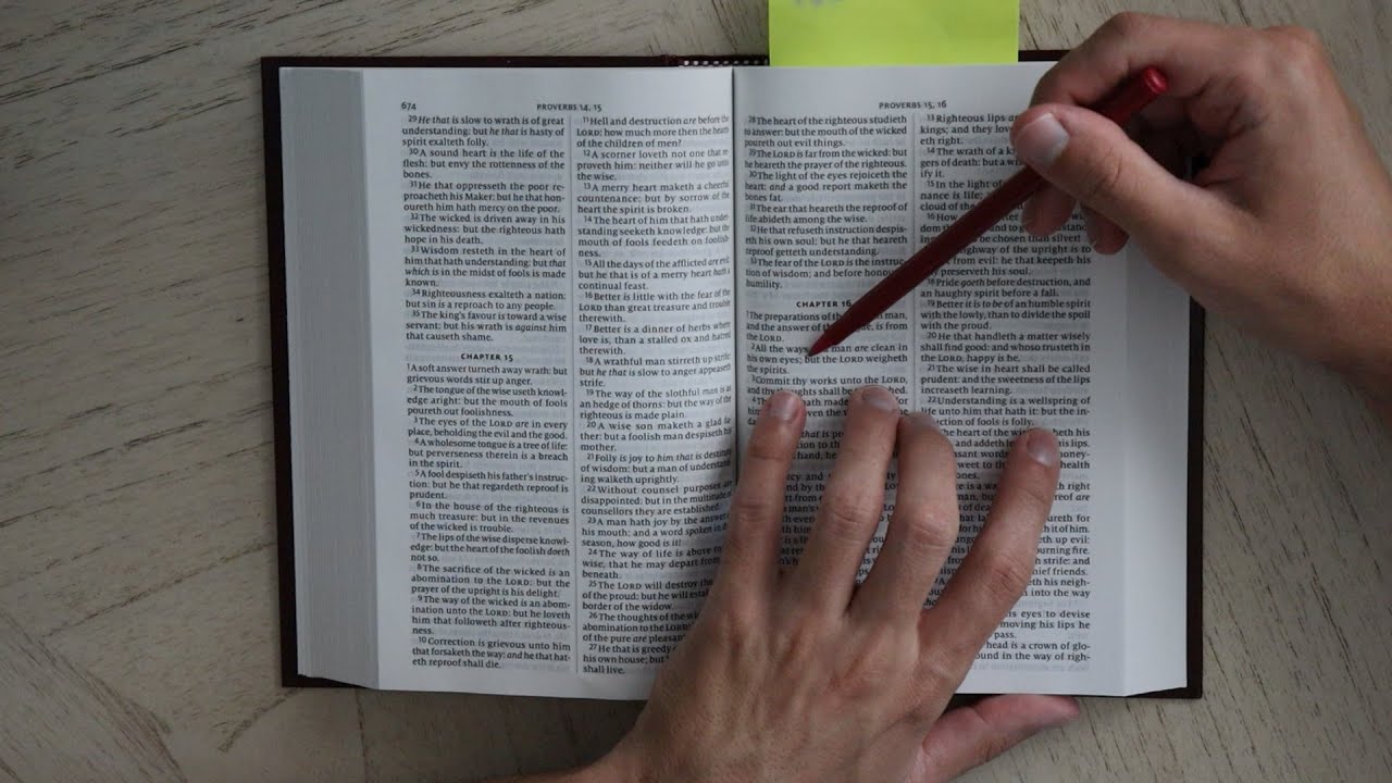 Holy Bible Scriptures & Passages Reading with Page Turns (ASMR)