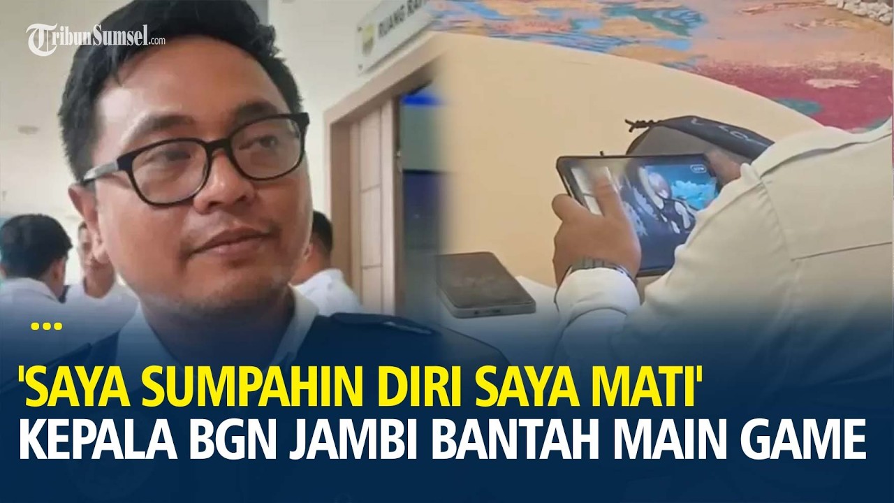 Kepala BGN Jambi Bantah Main Game saat Gubernur Beri Arahan Mudik, 'Saya Sumpahin Diri Saya Mati'