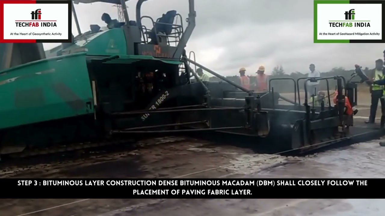 HOW TO INSTALL PAVING FABRIC IN PAVEMENT