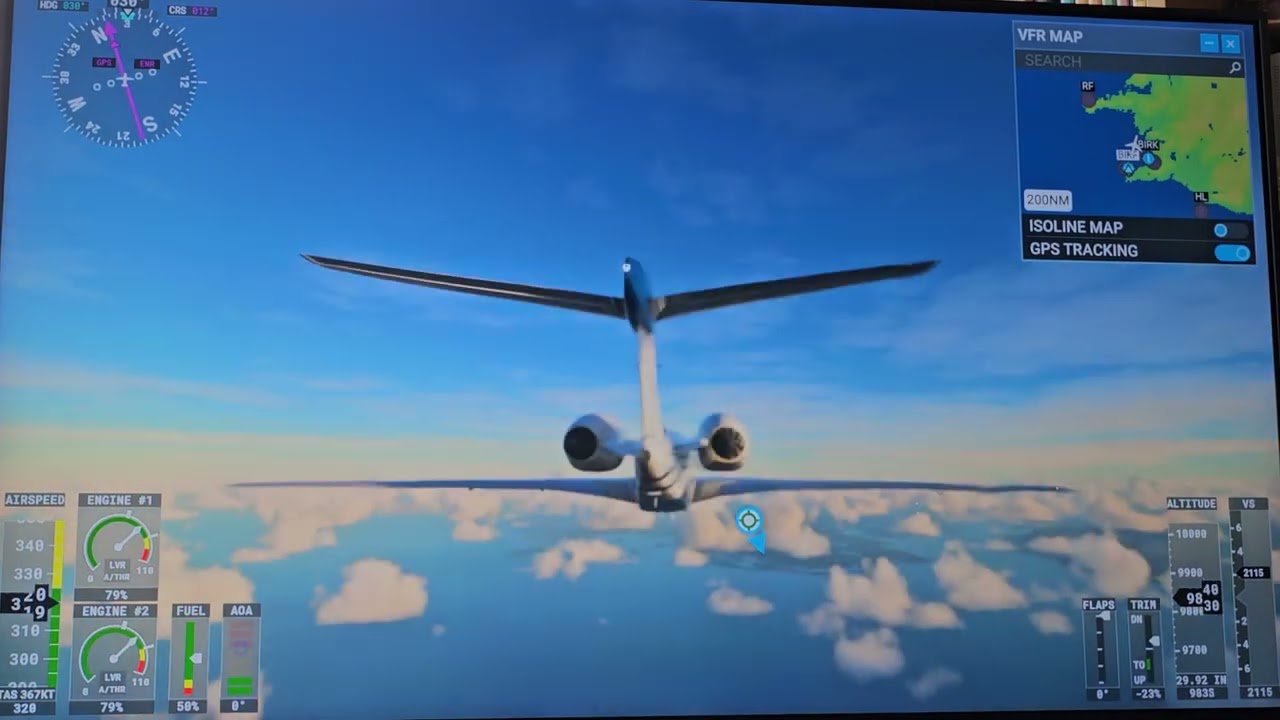 Microsoft Flight Simulator - Reykjavik, Iceland to Svalbard, Norway (Cessna Citation X)