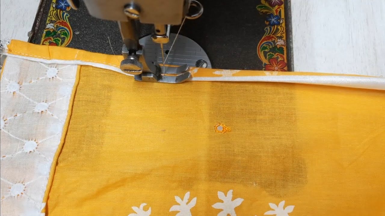 Attach Underground Piping Without Dori On Slit( चाक ) Of Kurti
