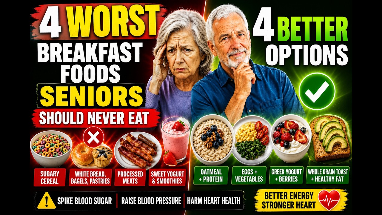 4 Worst Breakfast Foods Seniors Should Never Eat|Senior Nutrition