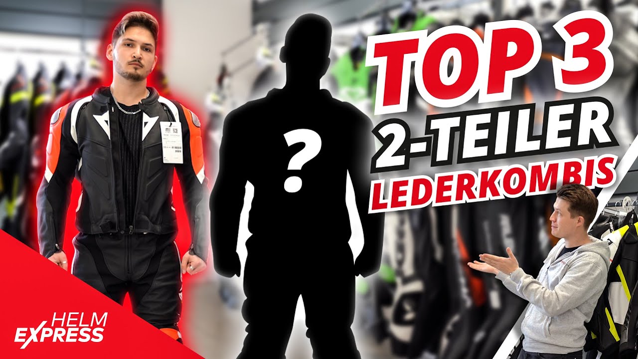 Perfekte Motorradbekleidung für RENNSTRECKE & LANDSTRAßE - 2-TEILER LEDERKOMBI [Top 3]