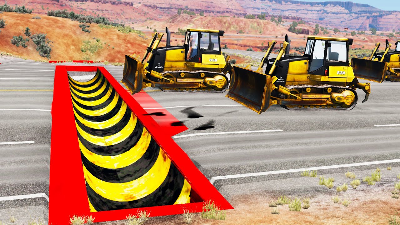 Cars vs Upside Down Speed Bumps #20 | BeamNG.DRIVE