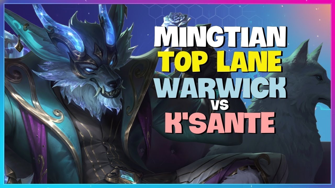MingTian Rank 1 Challenger Warwick Top Lane Mechanics and Strategy Breakdown Engsub