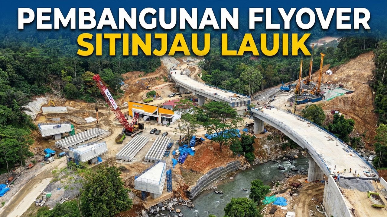 LIVE !!! KABAR TERKINI PEMBANGUNAN FLYOVER SITINJAU LAUIK, Pengeboran Tiang Pondasi Awal Tahun 2026