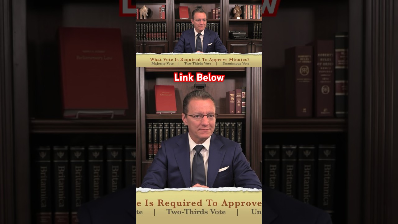 99% Get This WRONG: What Vote To Approve Minutes? #roberts rules #approval of minutes #meetings