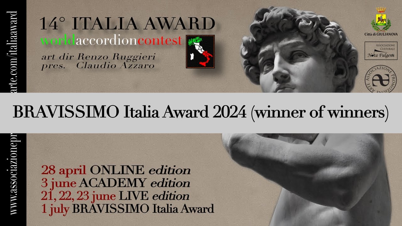 14° ITALIA AWARD 2024, BRAVISSIMO Italia Award