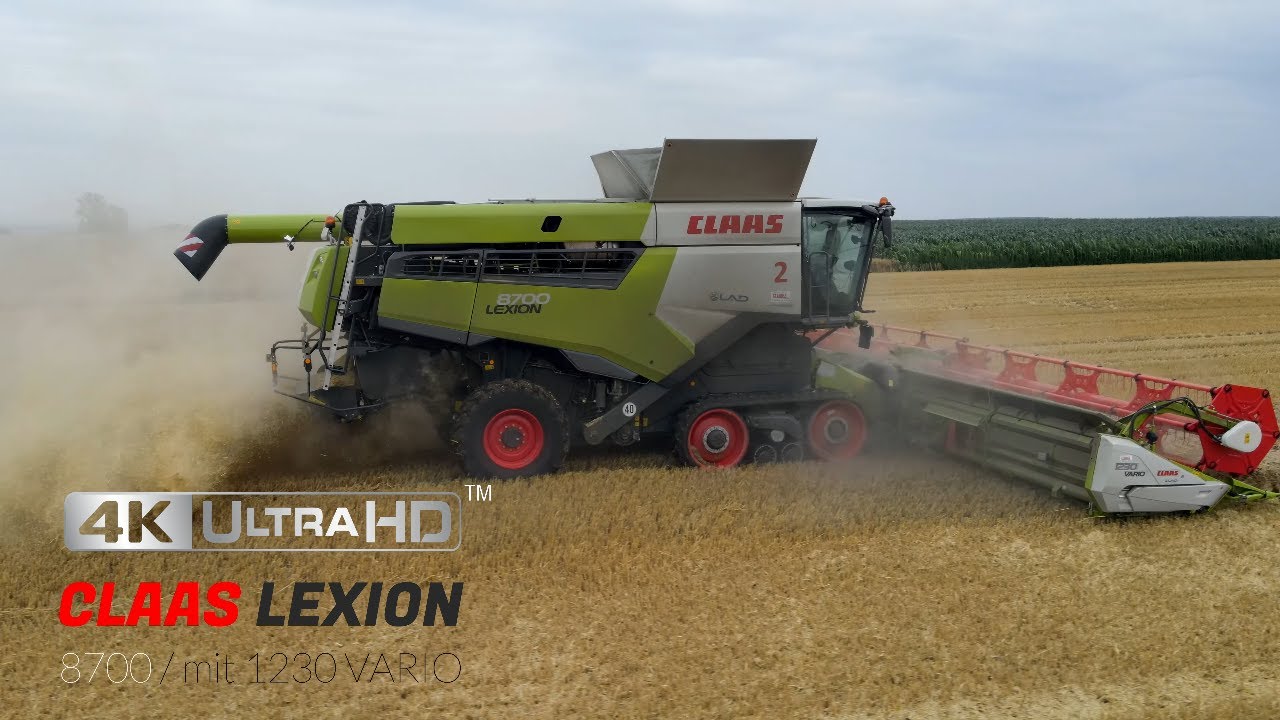 CLAAS LEXION 8700 / ORIGINAL keine Musik! LAD Laweketal Agrar-Dienstleistungs GmbH, Hedersleben 4k!!