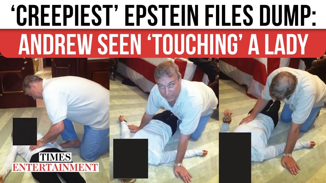 CREEPY New Epstein Files Show Andrew Mountbatten-Windsor Hovering Over and TOUCHING Woman