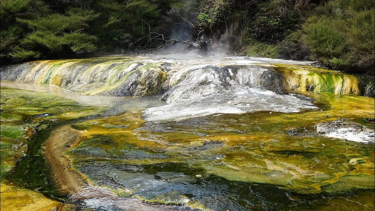 New Zealand - Rotorua - Geothermal Attractions - Waimangu Valley, Lake Rotomahana & Mount Tarawera