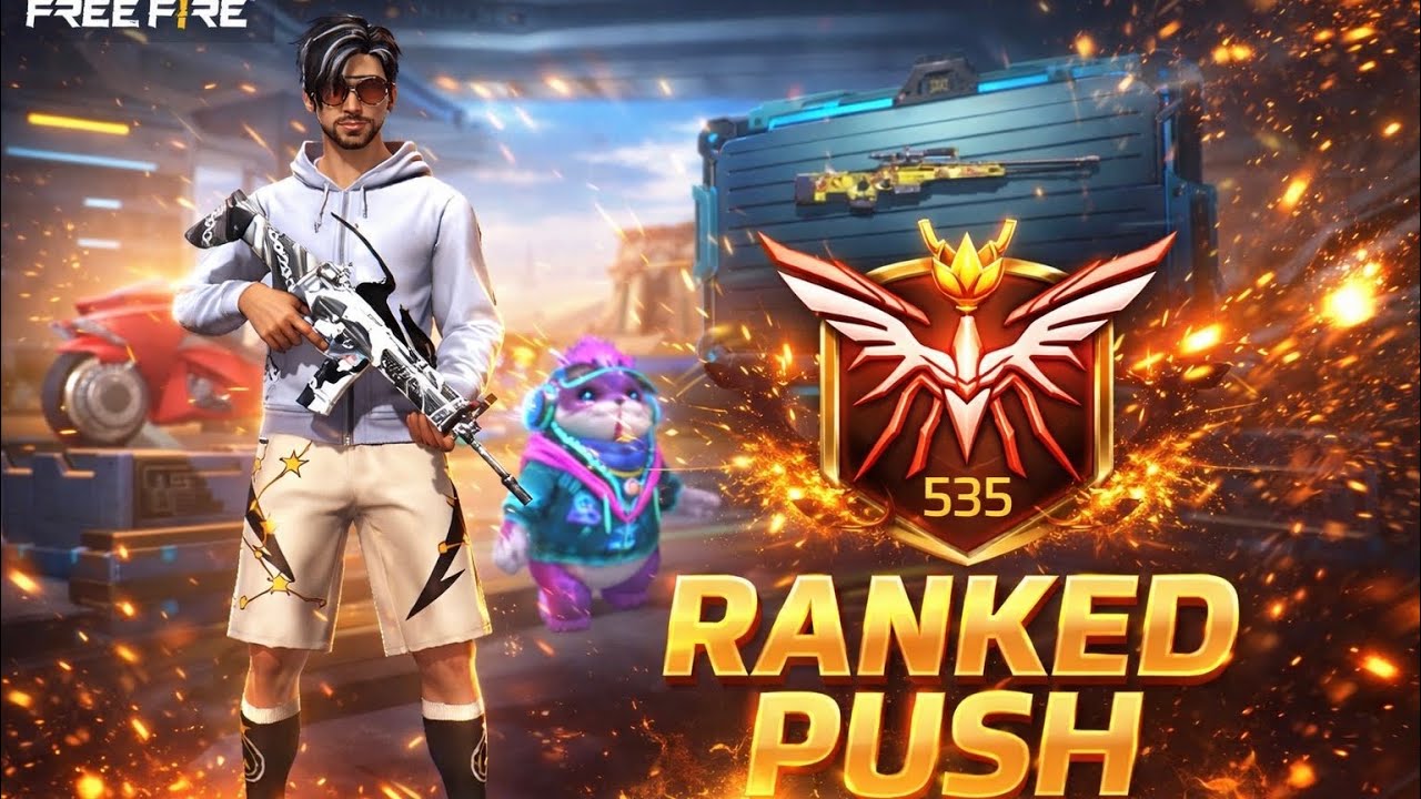 😍Free Fire Live Ranked Push 🥰| All Gun Challenge in Ranked Match | FG-gaming 👑