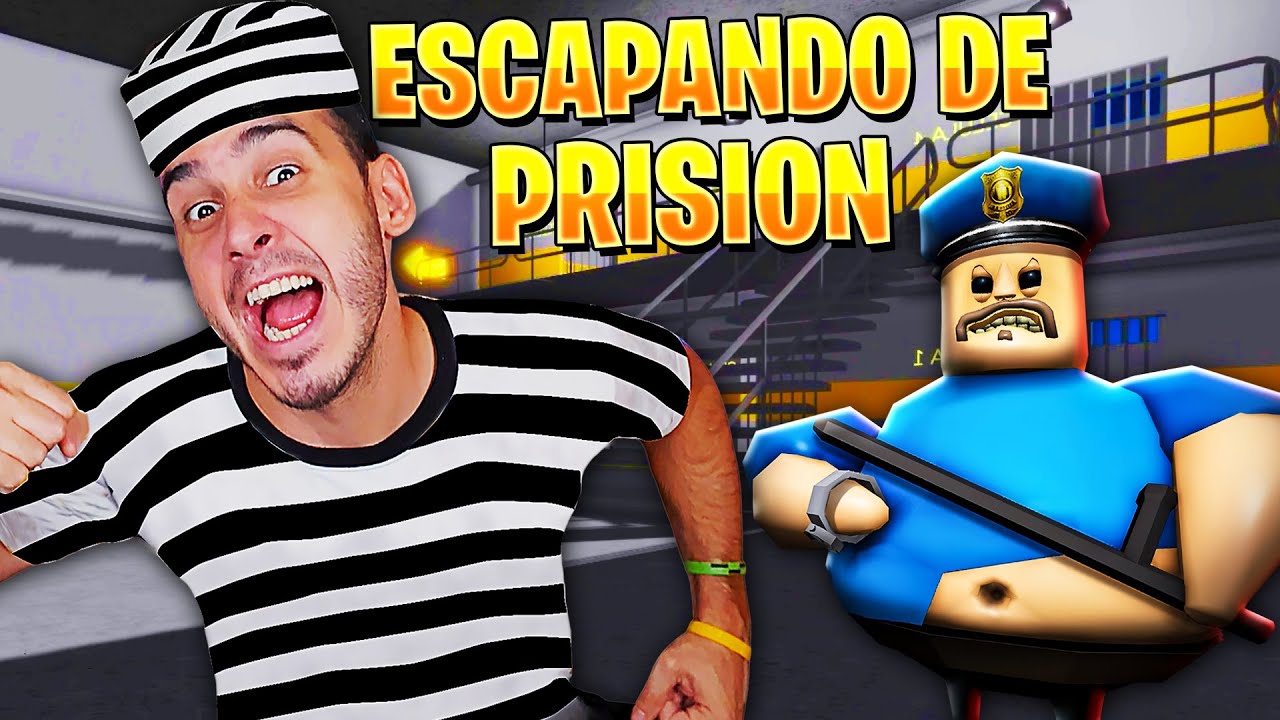ESCAPANDO DE LA PRISION DE BARRY UN POLICIA LOCO ! BARRY'S PRISON RUN!